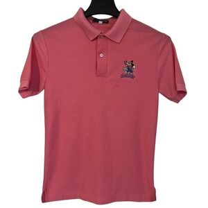 VTG 90s Disney Originals Polo Shirt Men's Mickey Mouse S Pink Epcot Vacation